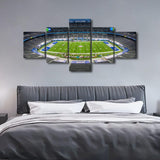 NFL Football New York Giants MetLife Stadium 5 Piece Canvas Wall Art Painting Wallpaper Poster Picture Print Photo Decor