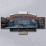 Ford Field Detroit Lions NFL Football Stadium 5 Piece Canvas Wall Art Painting Wallpaper Poster Picture Print Photo Decor