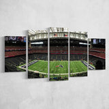 NFL Football Team Houston Texans NRG Stadium 5 Piece Canvas Wall Art Painting Wallpaper Poster Picture Print Photo Decor