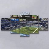 NFL Football Los Angeles Chargers SoFi Stadium 5 Piece Canvas Wall Art Painting Wallpaper Poster Picture Print Photo Decor