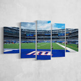 New York Giants MetLife Stadium NFL Football 5 Piece Canvas Wall Art Painting Wallpaper Poster Picture Print Photo Decor