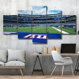New York Giants MetLife Stadium NFL Football 5 Piece Canvas Wall Art Painting Wallpaper Poster Picture Print Photo Decor