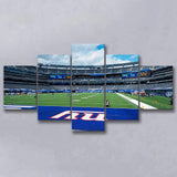 New York Giants MetLife Stadium NFL Football 5 Piece Canvas Wall Art Painting Wallpaper Poster Picture Print Photo Decor