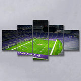 NFL Football Minnesota Vikings US Bank Stadium 5 Piece Canvas Wall Art Painting Wallpaper Poster Picture Print Photo Decor