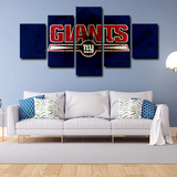 New York Giants NFL Football Sports Team Logo 5 Piece Canvas Wall Art Painting Wallpaper Poster Picture Print Photo Decor