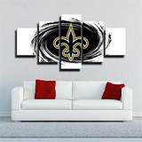 New Orleans Saints NFL American Football Team Logo 5 Piece Canvas Wall Art Painting Wallpaper Poster Picture Print Photo Decor