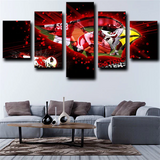 NFL Team Arizona Cardinals Logo Football Sports 5 Piece Canvas Wall Art Painting Wallpaper Poster Picture Print Photo Decor