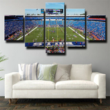 Buffalo Bills NFL Football Highmark Field Stadium 5 Piece Canvas Wall Art Painting Wallpaper Poster Picture Print Photo Decor