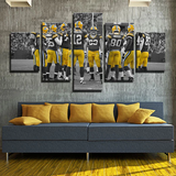 Green Bay Packers NFL Football Team All Players 5 Piece Canvas Wall Art Painting Wallpaper Poster Picture Print Photo Decor