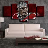 Julio Jones Atlanta Falcons Wide Receiver NFL Player 5 Piece Canvas Wall Art Painting Wallpaper Poster Picture Print Photo Decor