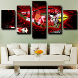 NFL Team Arizona Cardinals Logo Football Sports 5 Piece Canvas Wall Art Painting Wallpaper Poster Picture Print Photo Decor