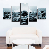 Green Bay Packers NFL Football Audience in Snow 5 Piece Canvas Wall Art Painting Wallpaper Poster Picture Print Photo Decor