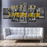 Green Bay Packers NFL Football Team All Players 5 Piece Canvas Wall Art Painting Wallpaper Poster Picture Print Photo Decor