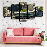 Chicago Bears Soldier Field Stadium Aerial View 5 Piece Canvas Wall Art Painting Wallpaper Poster Picture Print Photo Decor