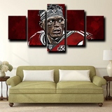 Julio Jones Atlanta Falcons Wide Receiver NFL Player 5 Piece Canvas Wall Art Painting Wallpaper Poster Picture Print Photo Decor