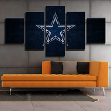 Dallas Cowboys NFL Sports Team Logo Noble Bling 5 Piece Canvas Wall Art Painting Wallpaper Poster Picture Print Photo Decor