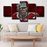 Julio Jones Atlanta Falcons Wide Receiver NFL Player 5 Piece Canvas Wall Art Painting Wallpaper Poster Picture Print Photo Decor