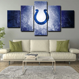 Indianapolis Colts NFL Football Sports Team Logo 5 Piece Canvas Wall Art Painting Wallpaper Poster Picture Print Photo Decor
