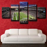 New England Patriots NFL Football Gillette Stadium 5 Piece Canvas Wall Art Painting Wallpaper Poster Picture Print Photo Decor