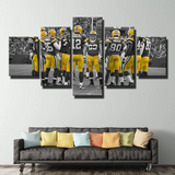 Green Bay Packers NFL Football Team All Players 5 Piece Canvas Wall Art Painting Wallpaper Poster Picture Print Photo Decor