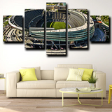 Chicago Bears Soldier Field Stadium Aerial View 5 Piece Canvas Wall Art Painting Wallpaper Poster Picture Print Photo Decor