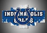 Indianapolis Colts Logo NFL Football Team 5 Piece Canvas Wall Art Painting Wallpaper Poster Picture Print Photo Decor