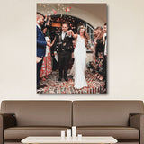 Wedding Photo Canvas Wall Art - Wedding Pictures Canvas - Wedding Vows Print - Wedding Wall Decor Wedding Vows Canvas Wedding Photos Printed