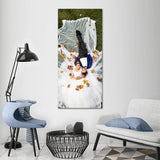 Wedding Photo Canvas Wall Art - Wedding Pictures Canvas - Wedding Vows Print - Wedding Wall Decor Wedding Vows Canvas Wedding Photos Printed