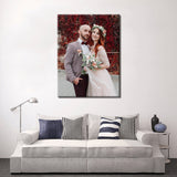 Wedding Photo Canvas Wall Art - Wedding Pictures Canvas - Wedding Vows Print - Wedding Wall Decor Wedding Vows Canvas Wedding Photos Printed