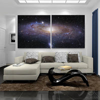Andromeda Galaxy Stars 1, 2, 3, 4 & 5 Piece Space Canvas Wall Art Decor Images Mural Posters Prints Artwork Wallpaper Pictures Multi Panel