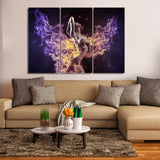 Flaming Hot Beautiful Sexy Woman 1, 2, 3, 4 & 5 Piece Babe Canvas Wall Art Decor Posters Photo Prints Artwork Wallpaper Pictures Multi Panel
