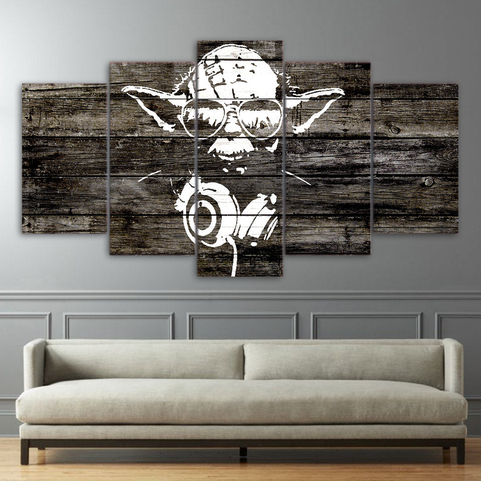 Epikkanvas Empowered Living - 5PCS Framed Canvas Yoda The Vedic