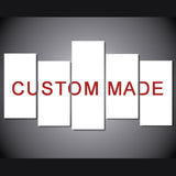 Custom 5 Piece Multi Panel Personalized Canvas Wall Art