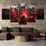 World of Warcraft Game Framed 5 Piece Canvas Wall Art Painting Wallpaper Poster Picture Print Photo Decor