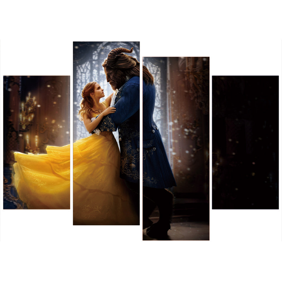 DLR - Disney Art on Wrapped Canvas - Beauty and the Beast Dancing in t —  USShoppingSOS