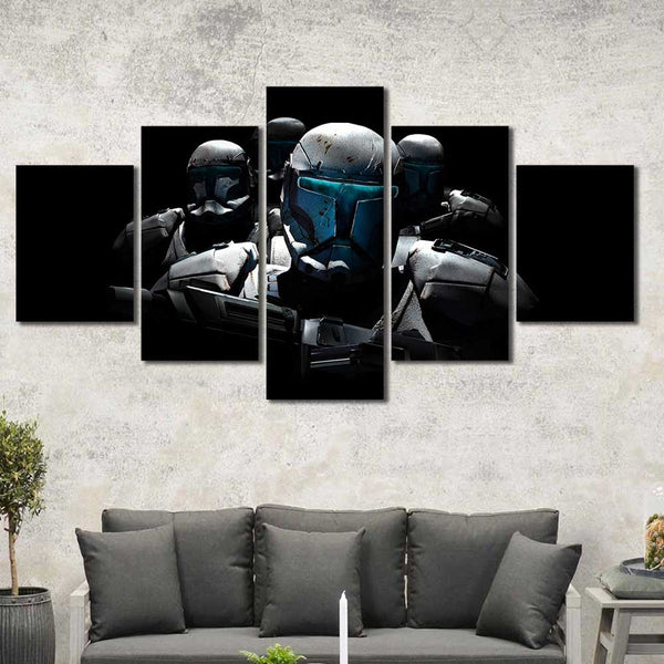 Modern Star Wars Storm Troopers 5 Piece Canvas Wall Art Painting Wallpaper Poster Picture Print Photo Decor