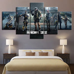 Tom Clancy's Rainbow Six Siege Operators Gamers 5 Piece Canvas Wall Art Painting Wallpaper Poster Picture Print Photo Decor