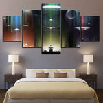 Star Wars Yoda and X-Wing Scene 5 Piece Canvas Wall Art Painting Wallpaper Poster Picture Print Photo Decor