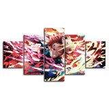 Demon Slayer Tanjiro Kamado Anime Lovers 5 Piece Canvas Wall Art Painting Wallpaper Poster Picture Print Photo Decor