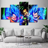 Dragon Ball Super Broly Anime 5 Piece Canvas Wall Art Painting Wallpaper Poster Picture Print Photo Decor