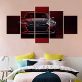 Audi RS6 Luxury Sports Car 5 Piece Canvas Wall Art Painting Wallpaper Poster Picture Print Photo Decor