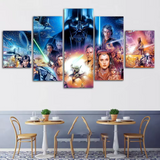 Star Wars Characters Portraits 4 Piece Canvas Wall Art Painting Wallpaper Poster Picture Print Photo Decor