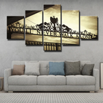 Liverpool FC Football Club Shankly Gates Anfield 5 Piece Canvas Wall Art Picture Print Decor