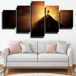 The Sad Mummy Amumu League Of Legends Sunset 5 Piece Canvas Wall Art Painting Wallpaper Poster Picture Print Photo Decor