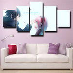 Anime Naruto Sasuke and Sakura Emotional Farewell Scene 5 Piece Canvas Wall Art Painting Wallpaper Poster Picture Print Photo Decor