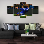 Didier Drogba Iconic Celebration Chelsea Legend 5 Piece Canvas Wall Art Painting Wallpaper Poster Picture Print Photo Decor