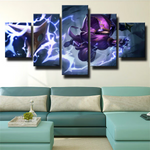 Kennen Lightning Attack League of Legends Game 5 Piece Canvas Wall Art Painting Wallpaper Poster Picture Print Photo Decor