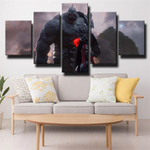 Sion Tanks Soldiers League of Legends Gaming 5 Piece Canvas Wall Art Painting Wallpaper Poster Picture Print Photo Decor