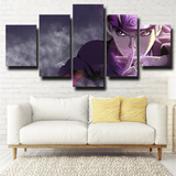 Purple Naruto Uzumaki Anime Silent Power 5 Piece Canvas Wall Art Painting Wallpaper Poster Picture Print Photo Decor