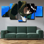 Rock Lee from Naruto Ninja Anime Characters 5 Piece Canvas Wall Art Painting Wallpaper Poster Picture Print Photo Decor